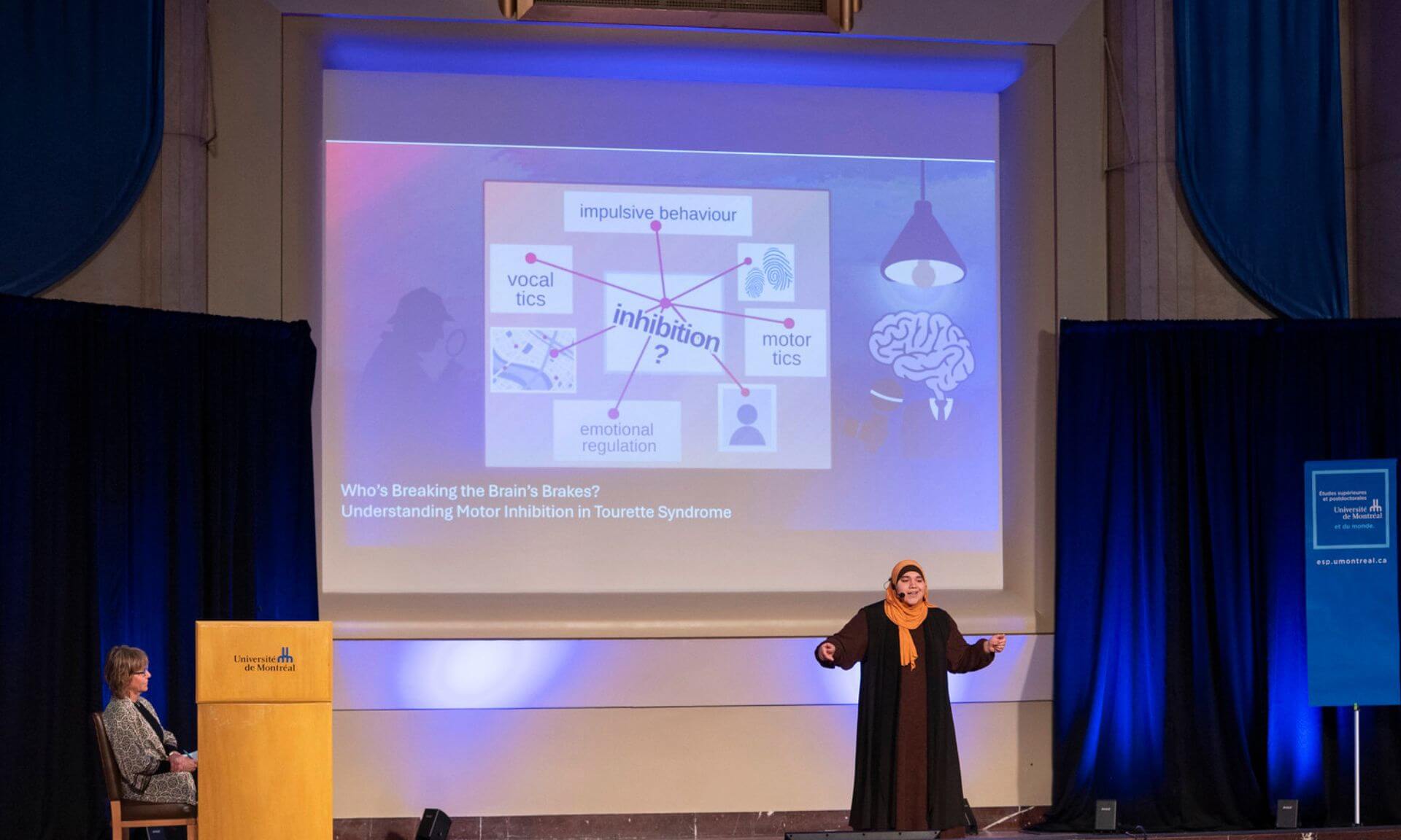 Lyna Hanafi, étudiante à la maîtrise en sciences psychiatriques et en addictologie à l'Université de Montréal