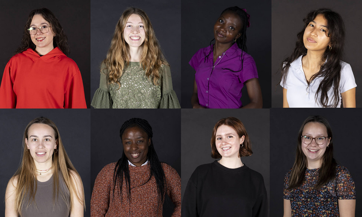 Quelques interprètes de la troupe: Bianca Ferreira, Alicia Roy, Bibata Ouédraogo, Braisa Gurreonero, Gladys Tramhel, Hulda Dogbole, Isabelle Fleurent et Mélodie Lapointe