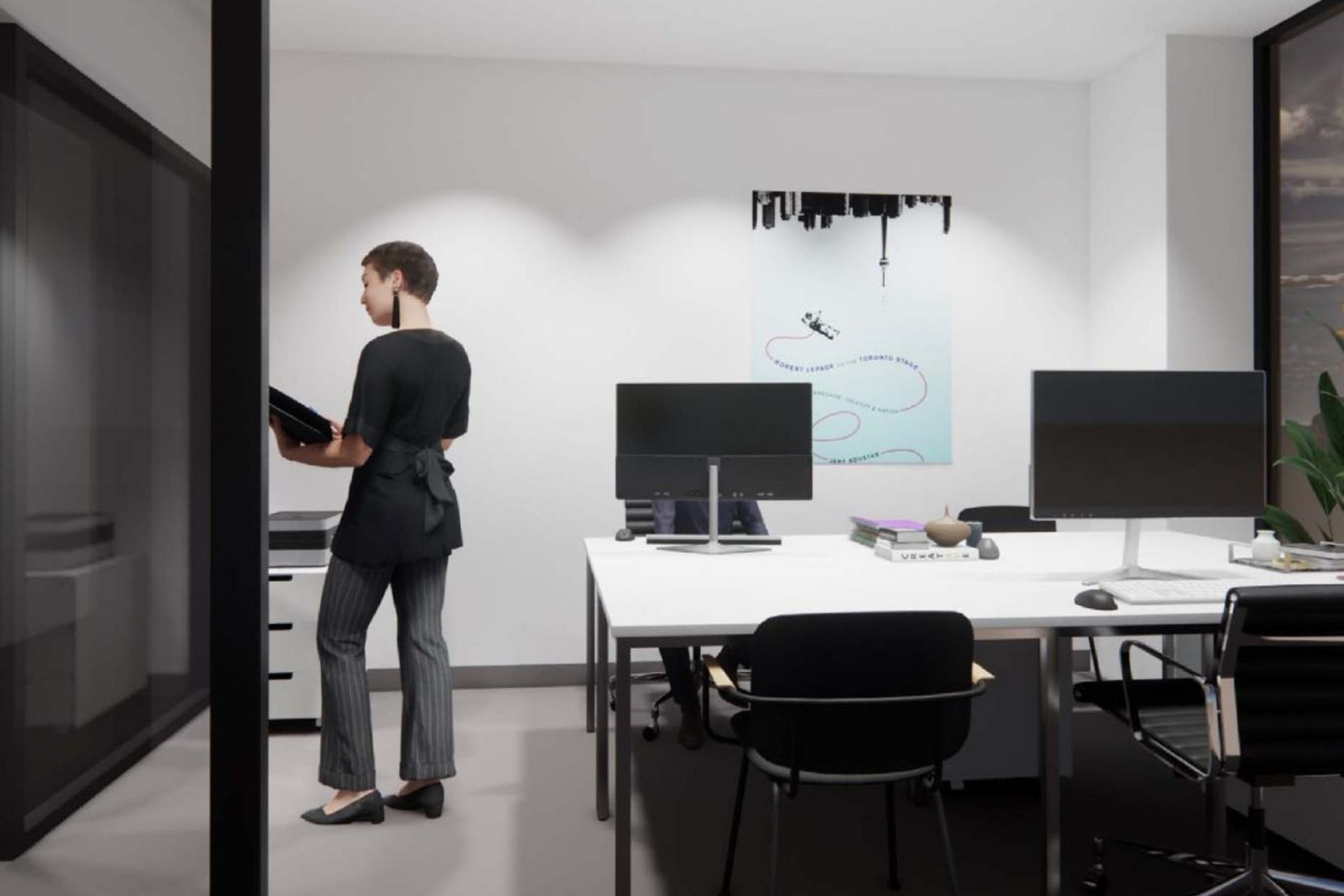 Une salle de travail