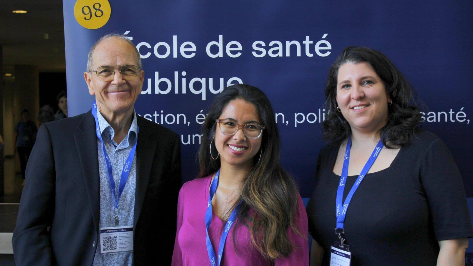 Le kiosque du programme de santé publique.