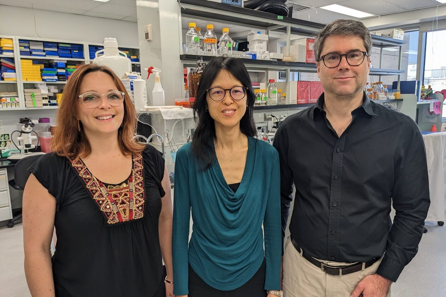 La Dre Sabrina Schlienger, la Dre Patricia Yam et le Dr Frédéric Charron, chercheurs à l’Institut de recherches cliniques de Montréal