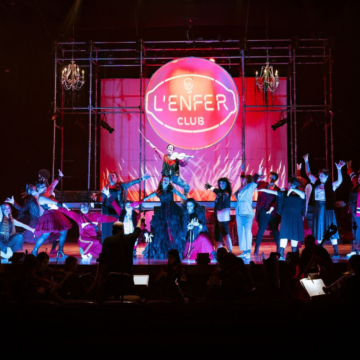 La répétition d'Orphée aux Enfers