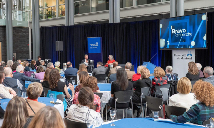 The ''Bravo Recherche'' ceremony honored faculty members who won awards or distinctions, or who were awarded a chair or a major grant during the year.