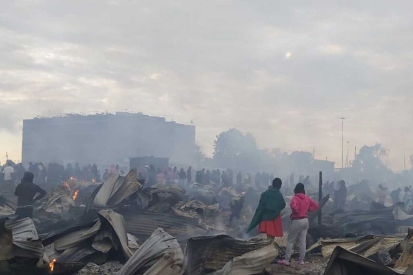 L'incendie du 11 juin a dévasté une grande partie du bidonville de Kibera. 