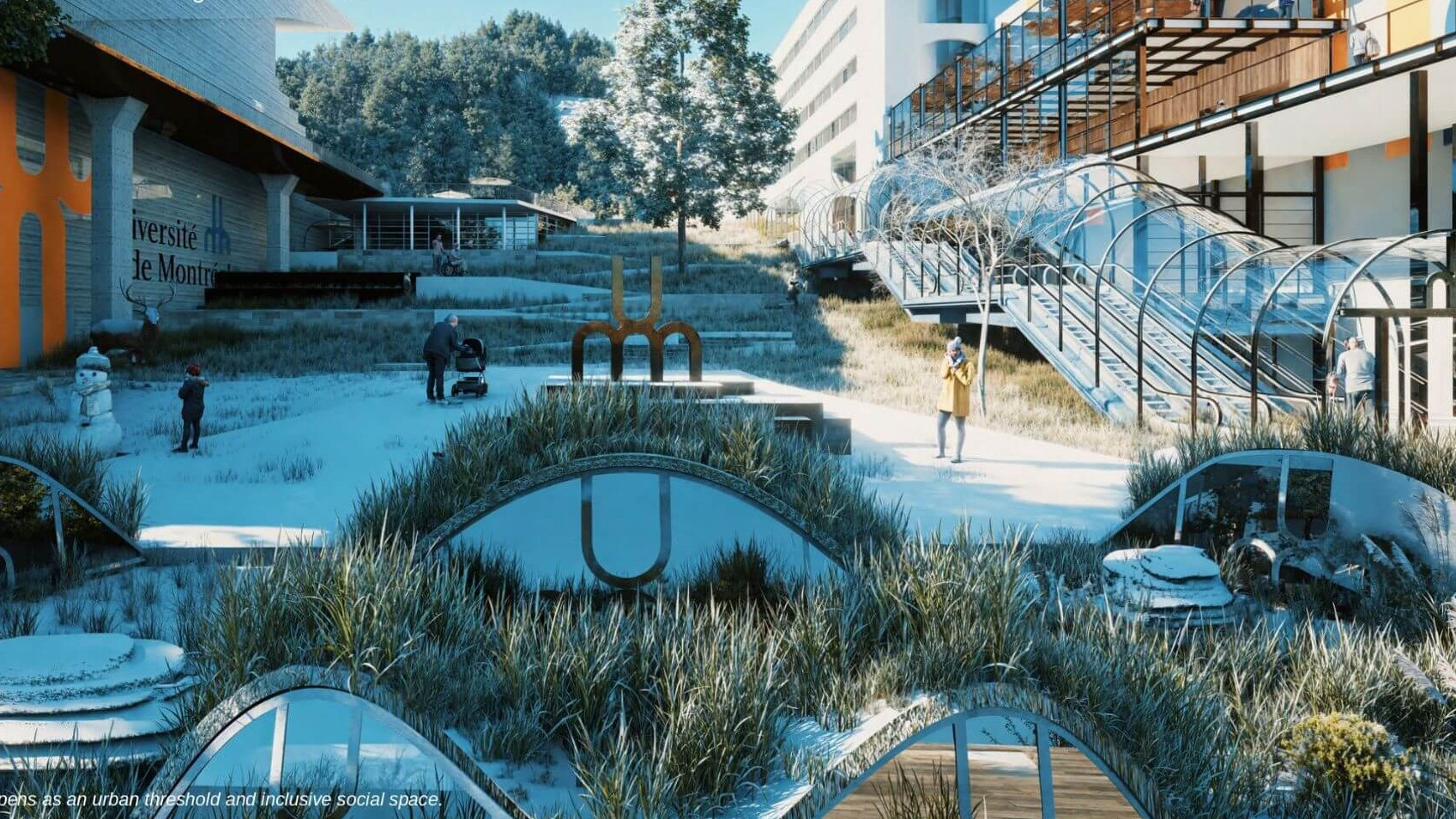 1er prix: Andres Felipe Villarraga Rondon et Jonnathan Alexander Torres Medina (Universidad Piloto de Colombia, Colombie — Architecture) 