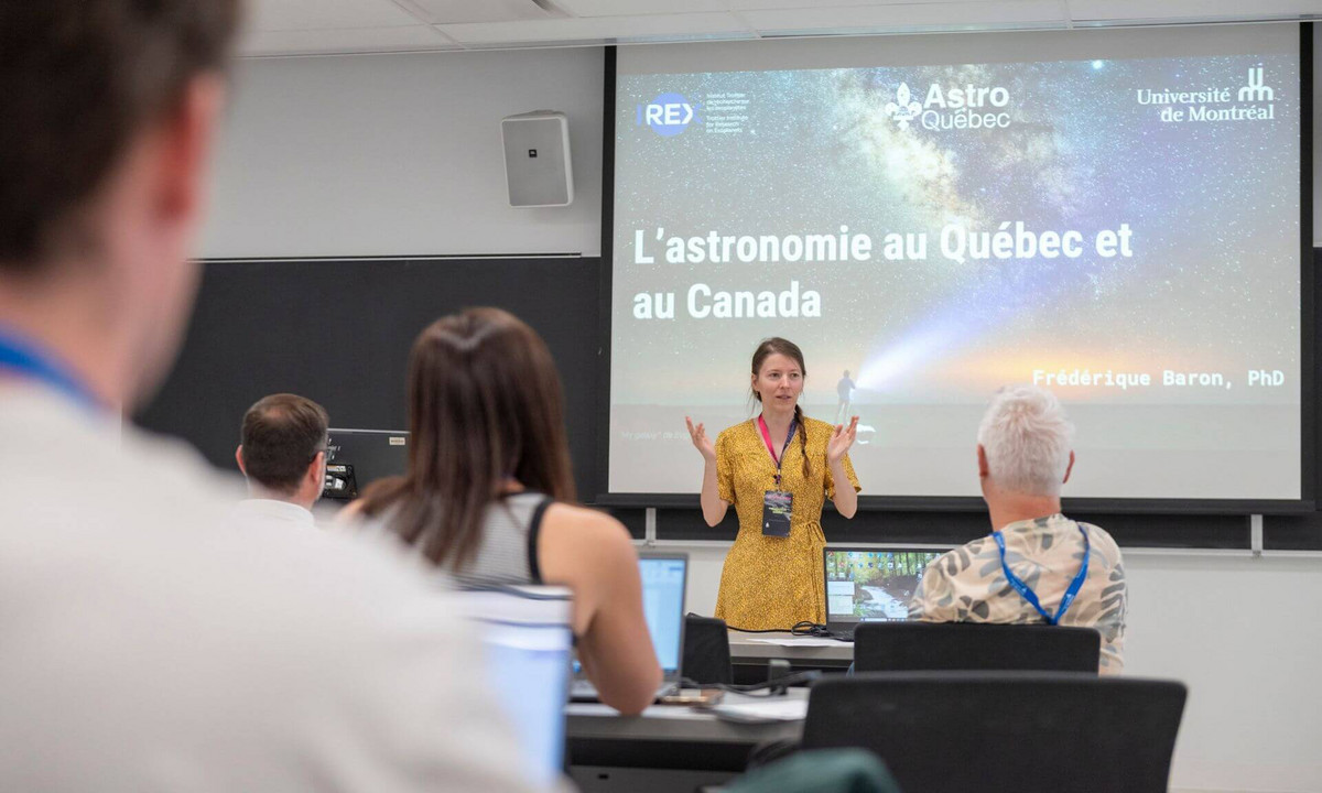 Frédérique Baron, coordonnatrice principale au Département de physique de l’Université de Montréal et présidente du comité organisateur du congrès