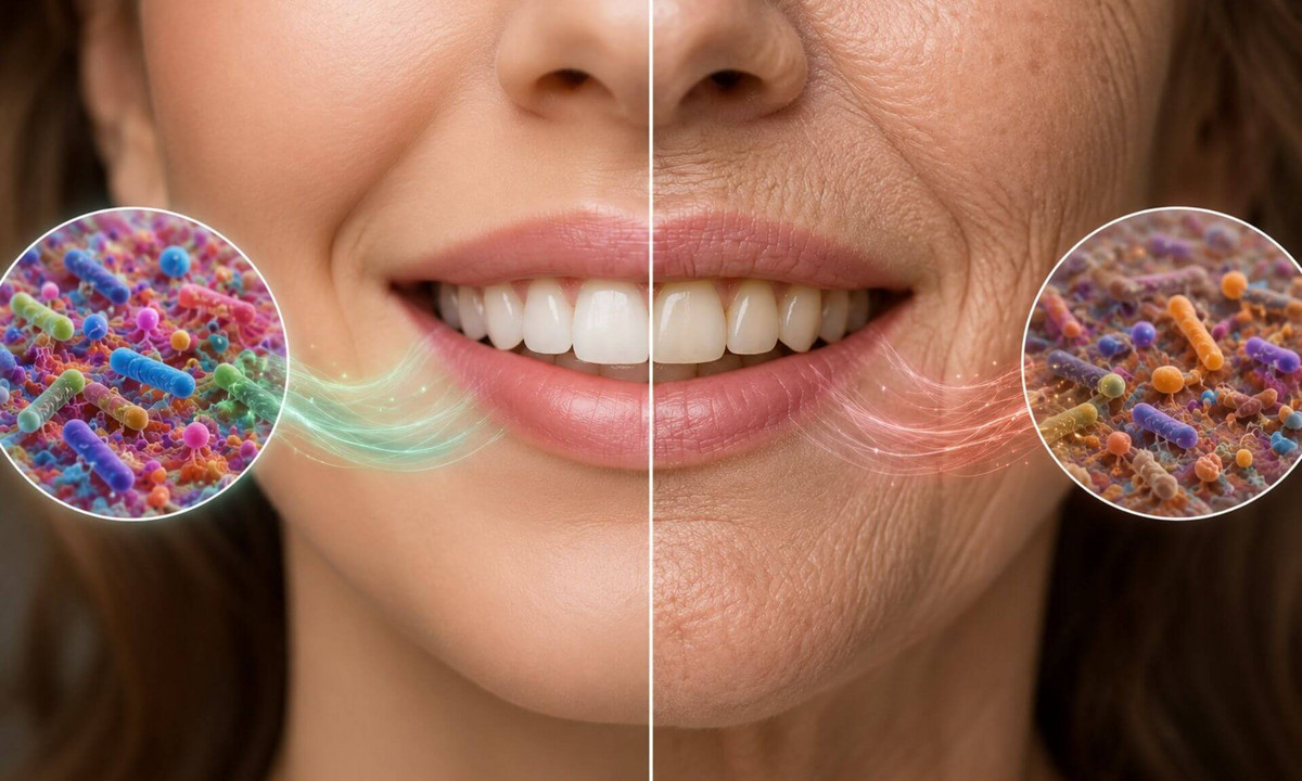 Quand les conditions physicochimiques de la bouche changent, certaines espèces bactériennes prennent le dessus sur d’autres.