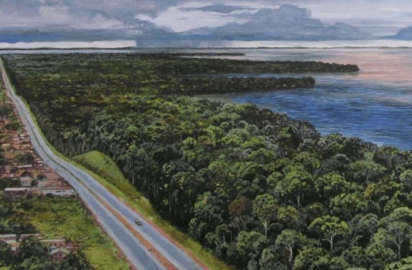 2/3 Cette image représente un paysage actuel.