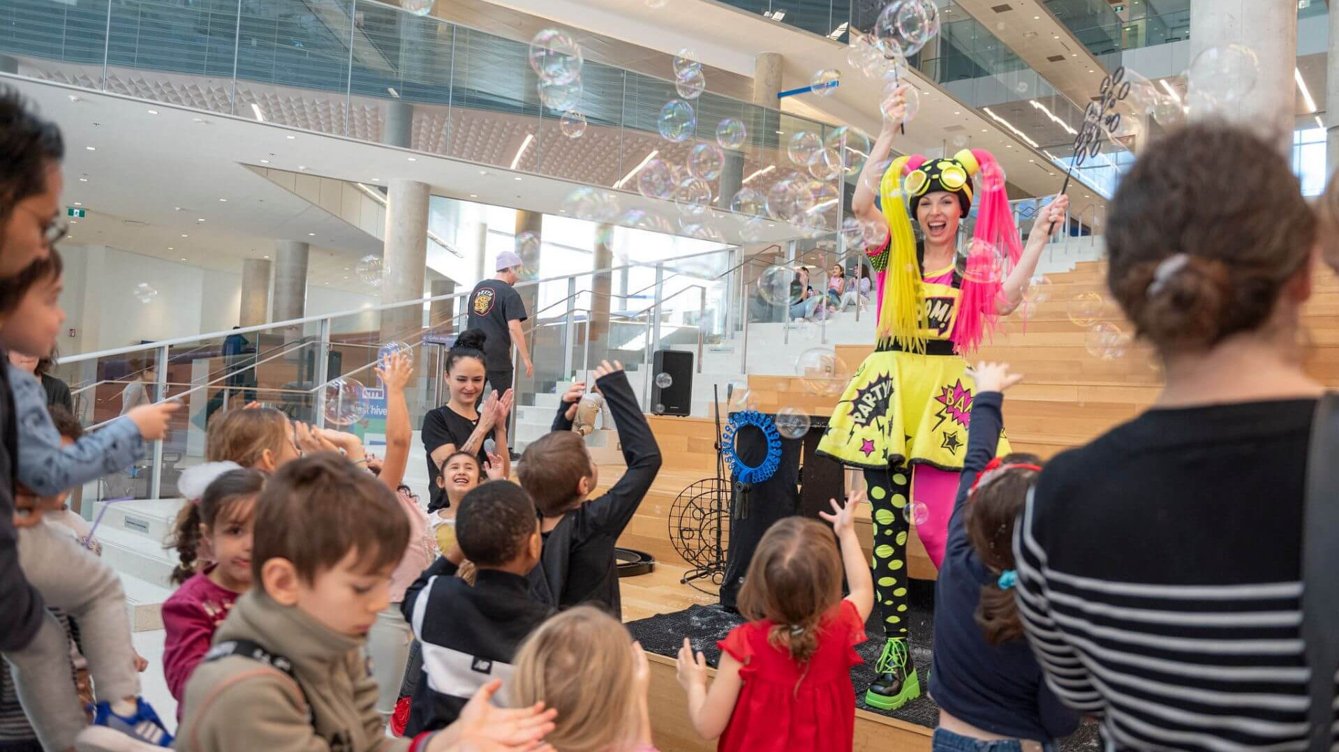Une activité familiale lors du Fest'hiver