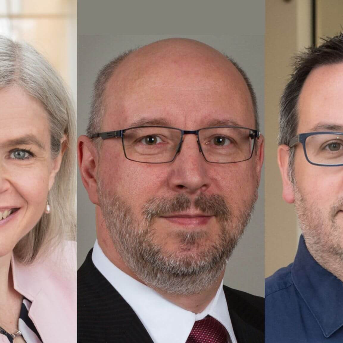 Pascale Lefrançois, vice-rectrice principale et vice-rectrice aux affaires étudiantes et aux études; Denis Fortin, vice-recteur adjoint aux technologies de l’information; et Luc Stafford, vice-recteur adjoint à la recherche, secteur Nature et technologies