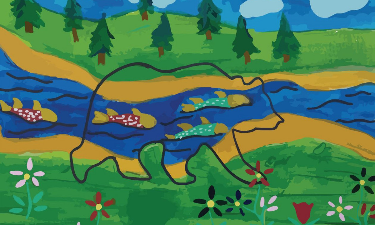 Dessin réalisé par une élève (Keecya) de l’École secondaire Mikisiw (Opitciwan).