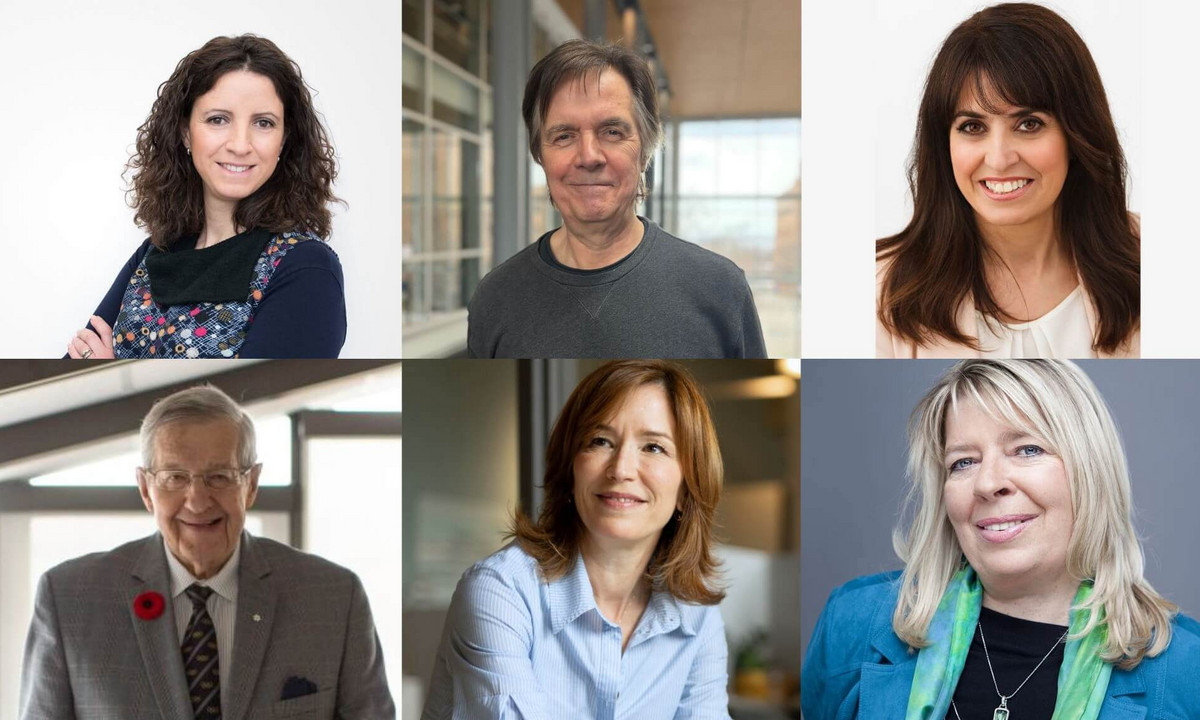 Roxane Borgès Da Silva, Claude Perreault, Véronique Hivon, Yvan Dubois, Marie-Josée Gagnon et Martine Hébert 
