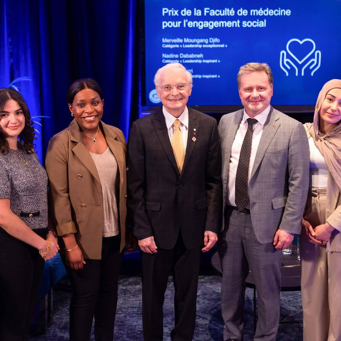 Les récipiendaires des prix Carsley-Rouleau et prix facultaires d’engagement social de la Faculté de médecine de l'Université de Montréal