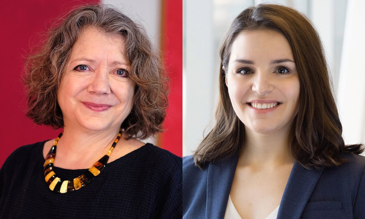 Sylvie Belleville à gauche et Christine Pacheco à droite