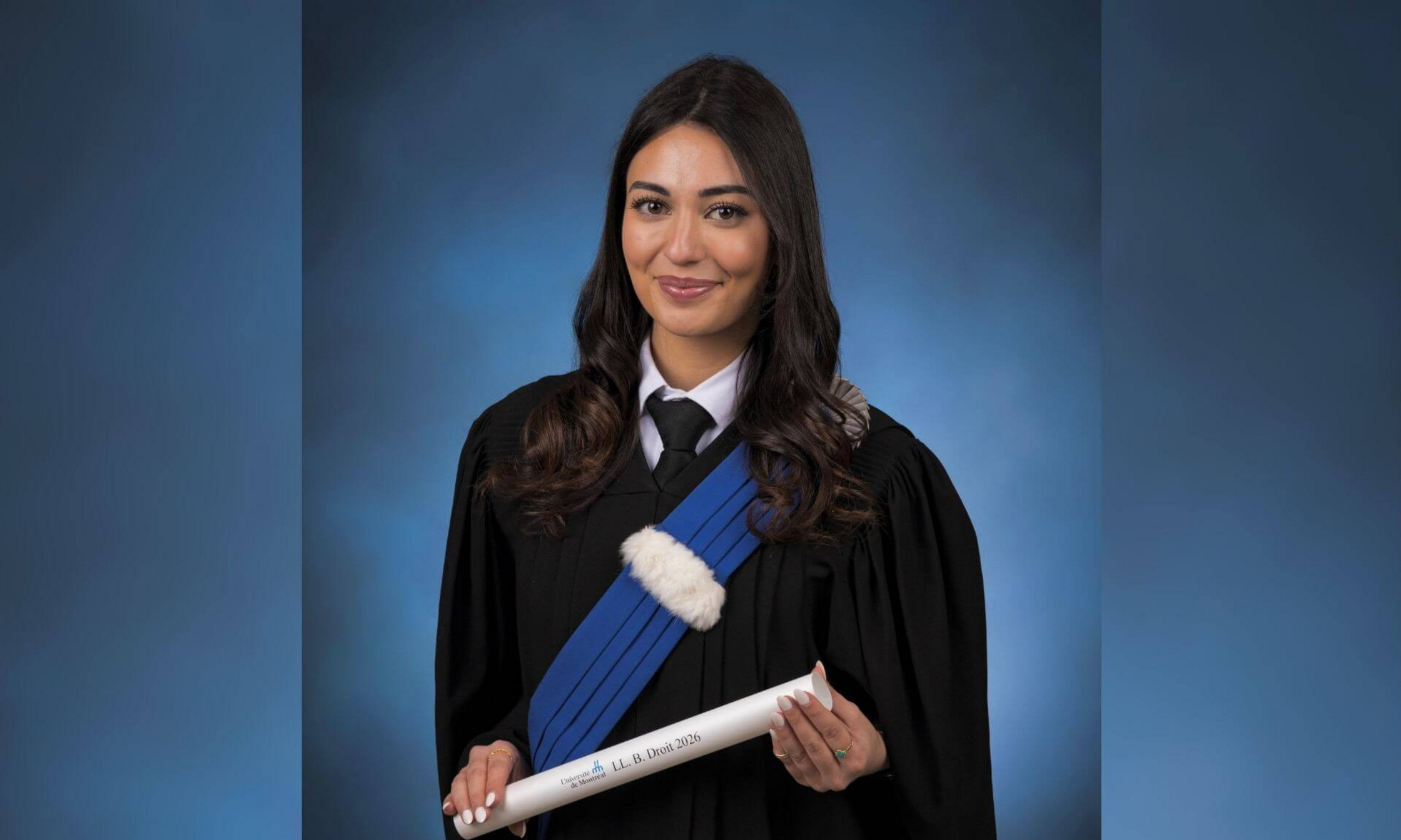 Tatiana Stephan, diplômée en droit de l'Université de Montréal