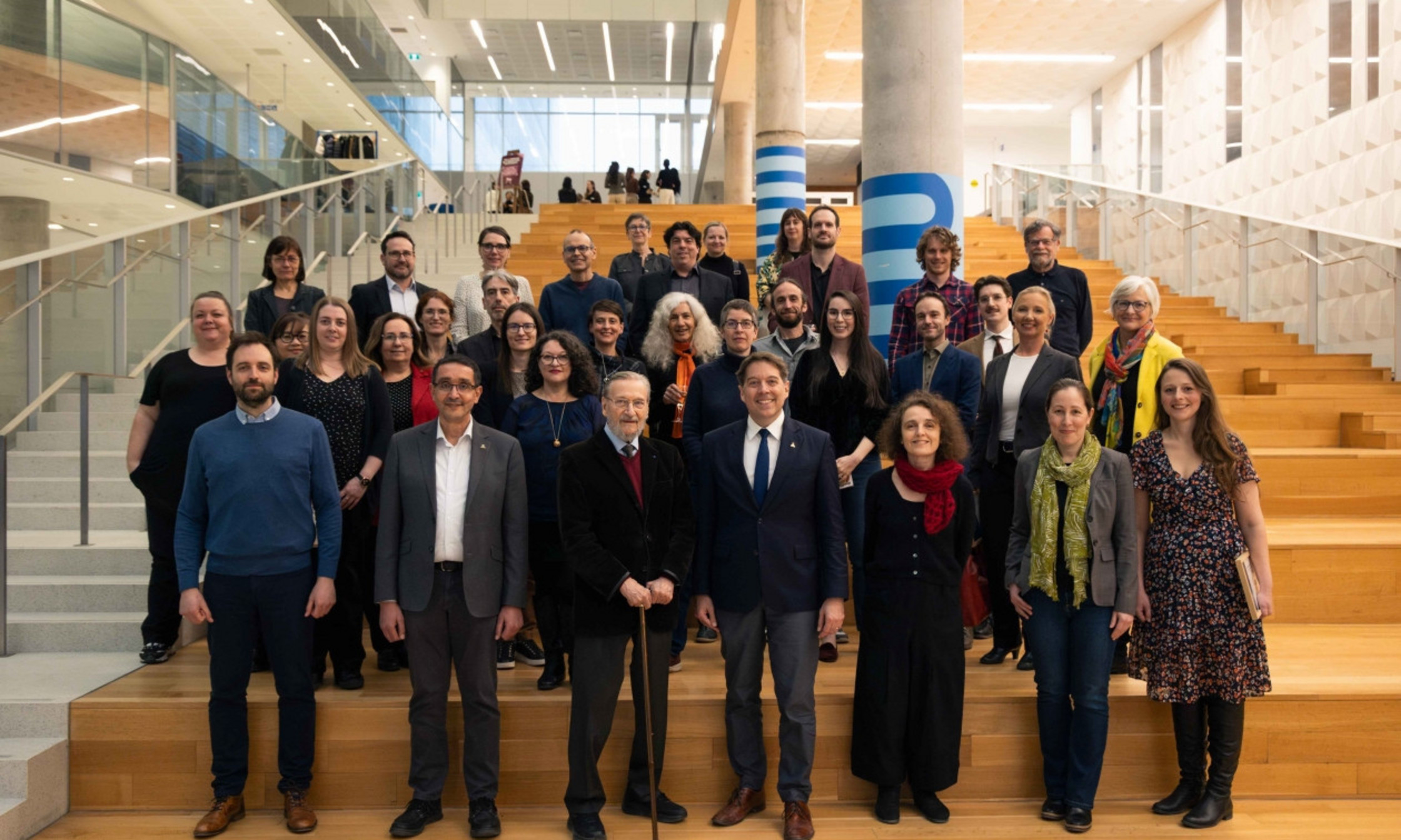 Les personnes honorées lors de la cérémonie au campus MIL