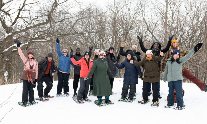 During Fest'hiver, a snowshoe hike allowed participants to discover the history of the north side of Mount Royal.