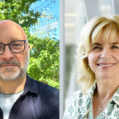 Sylvain Baillet, professeur au Département de neurosciences de la Faculté de médecine et José Côté, professeure à la Faculté des sciences infirmières de l'Université de Montréal