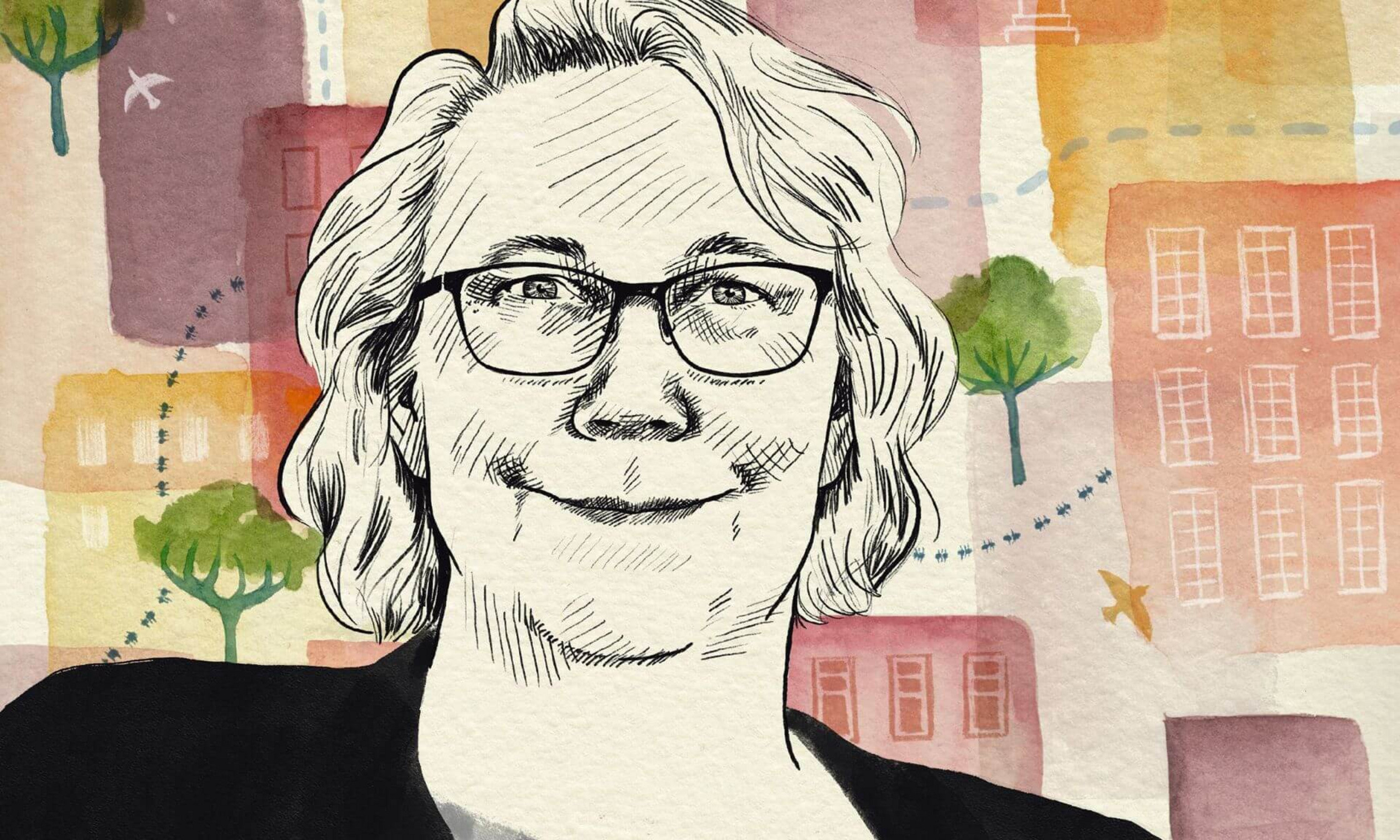 Illustration d'Evelyne de Leeuw, professeure au Département de médecine sociale et préventive à l'École de santé publique de l'Université de Montréal