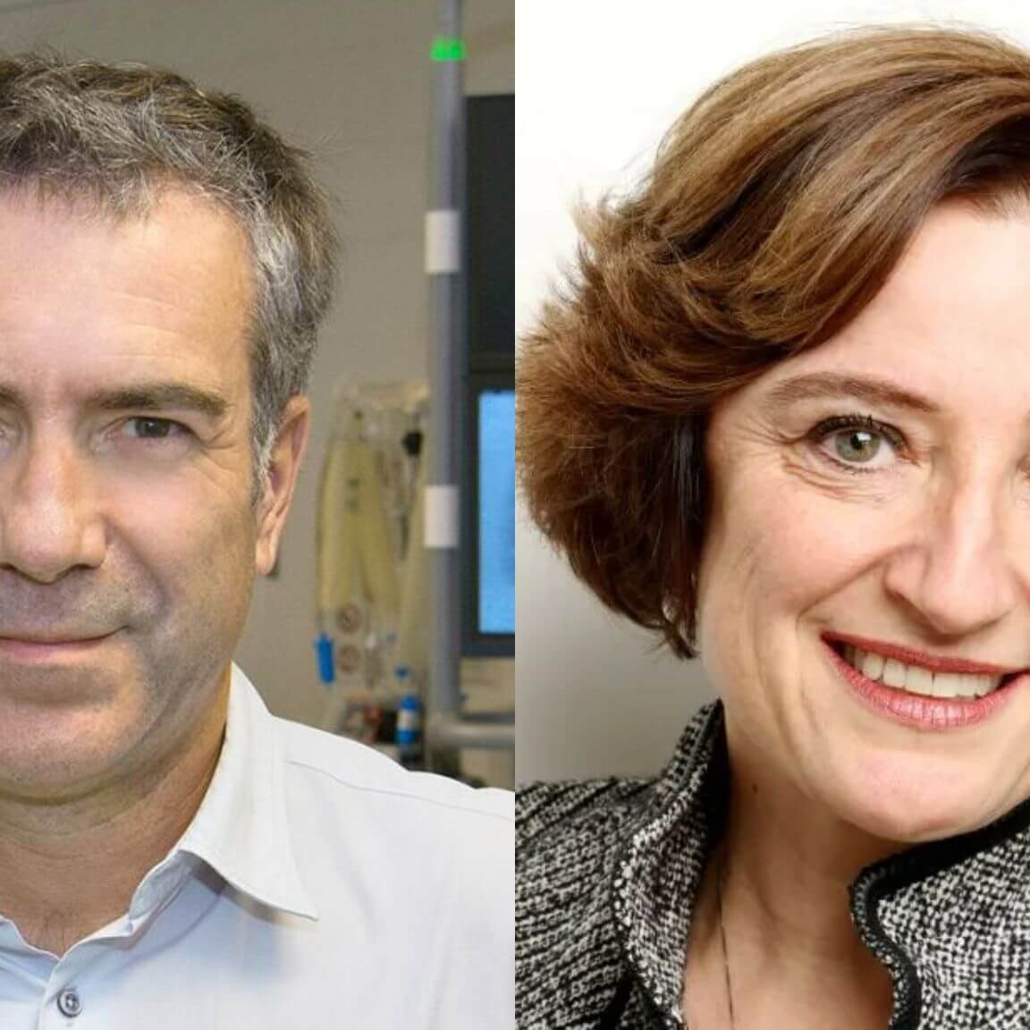 Les Drs Gilles Soulez et Isabelle Trop