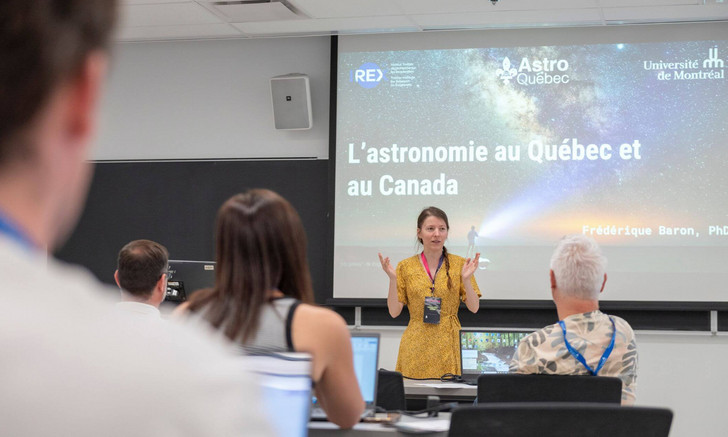 A training day for high school and CEGEP teachers, as well as other science educators, was organized on the sidelines of the conference.