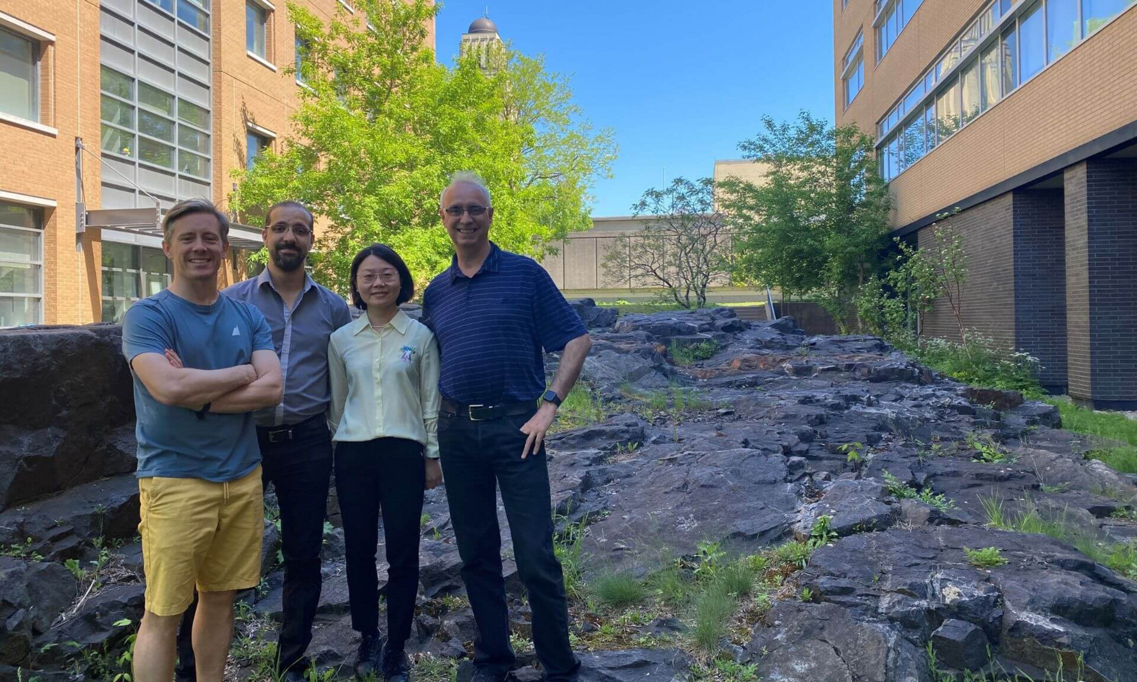 Hugo Lavoie, Driss Lajoie, Ting Jin et Marc Therrien