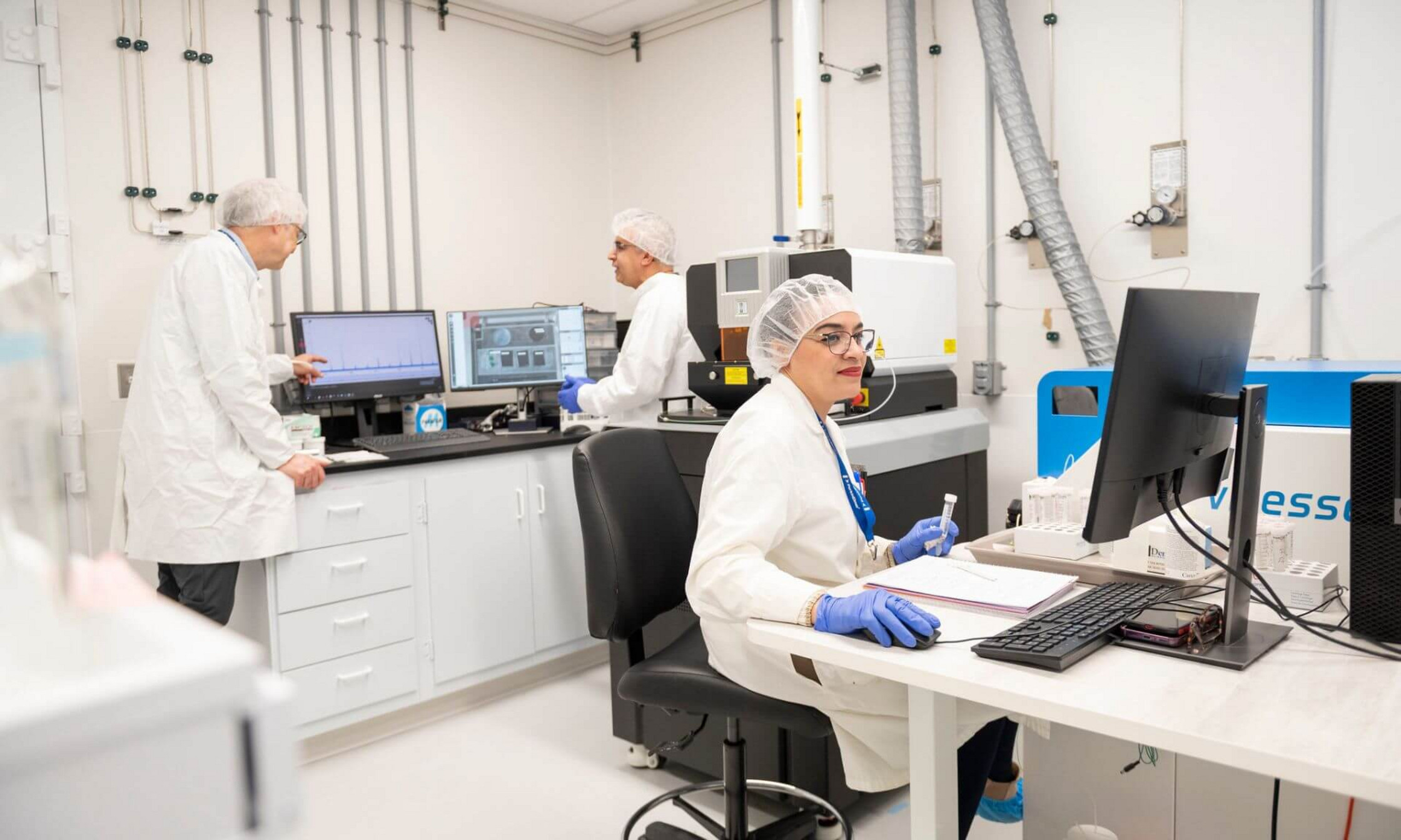 Une des salles blanches de la Plateforme pour l’analyse des contaminants d’intérêt émergent.