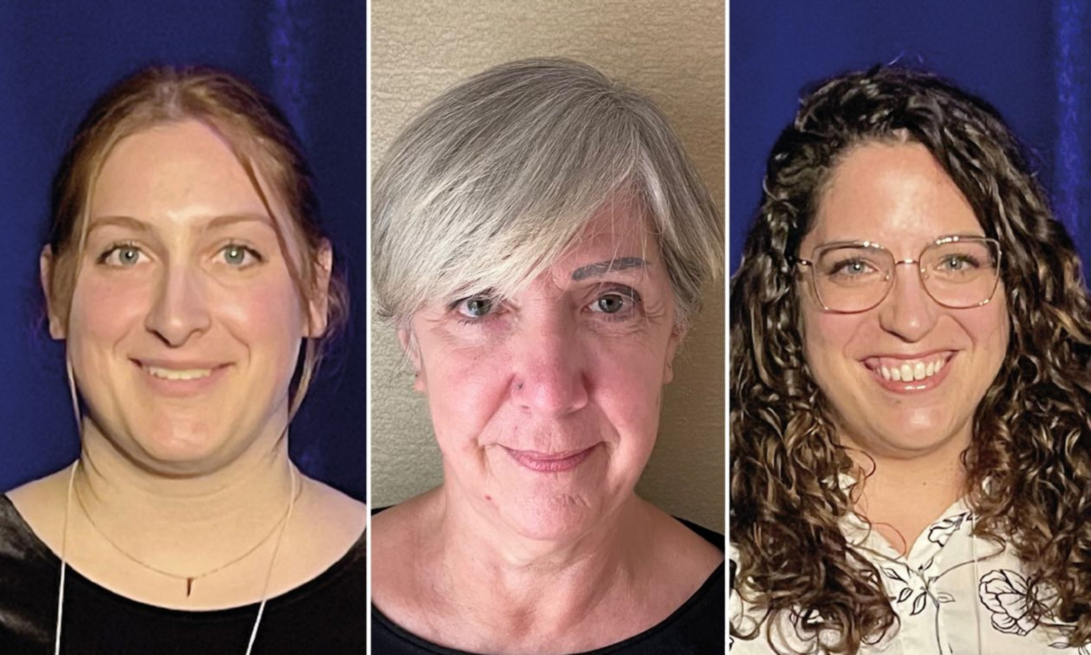 Camille d’Anjou et Karina Moïn-Darbari, finissantes de l’École d’orthophonie et d’audiologie de l’UdeM, et Brigitte Stanké, professeure agrégée à cette même école