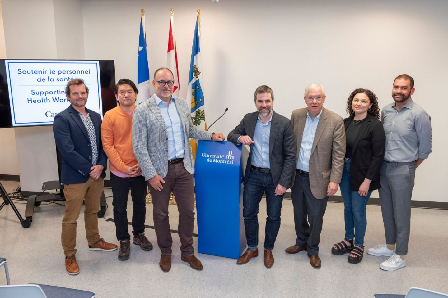 Serge Maynard, Edward Ou Jin Lee, Daniel Jutras, Steven Guilbeault, Francis Scarpeleggia, Marianne Chbat and Ahmed Hamila