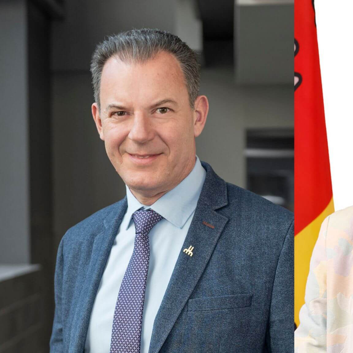 Vincent Poitout, professeur à la Faculté de médecine et vice-recteur à la recherche et à l’innovation de l'Université de Montréal et Emmanuelle Careau, professeure à l’École des sciences de la réadaptation de l’Université Laval