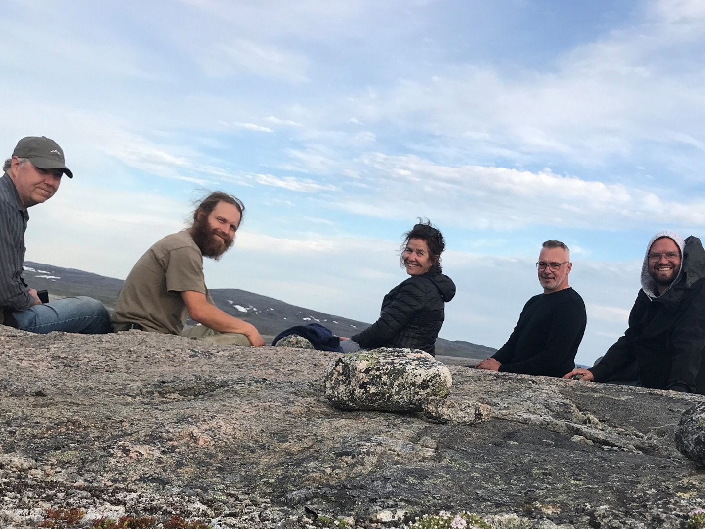 Quelques-uns des membres de l’équipe : le chercheur principal Marc Amyot (biogéochimie, UdeM), l’agent de recherche en géomorphologie Michel Sliger (UdeM), Université de Montréal, Jeanne Gaudreault, responsable environnement et relations avec les communautés chez Innergex, le co-chercheur Daniel Fortier (géomorphologie, UdeM) et Dominic Ponton, agent de recherche et chargé de projet (UdeM).