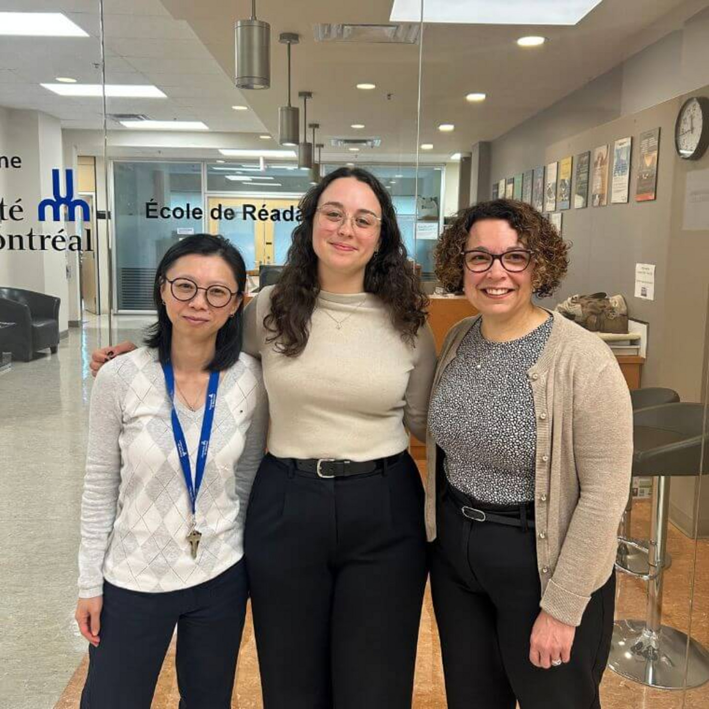 Quan Nha Hong, Justine Labourot et Brigitte Vachon