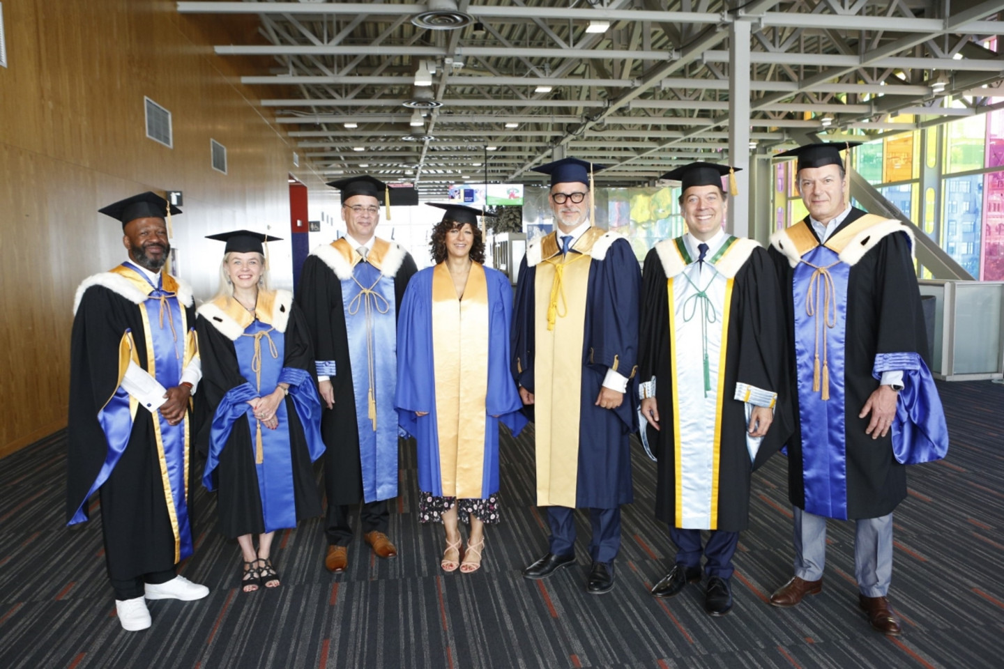Frantz Saintellemy, Pascale Lefrançois, Alexandre Chabot, Emmanuelle Charpentier, Daniel Jutras, Frédéric Bouchard et Vincent Poitout