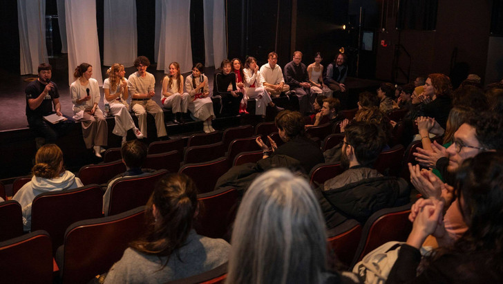 Les interprètes de la pièce de théâtre «Ceux qui se sont évaporés», de Rébecca Déraspe, présentée durant le Fest'hiver.
