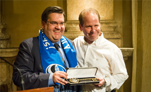 Denis Coderre et Danny Maciocia